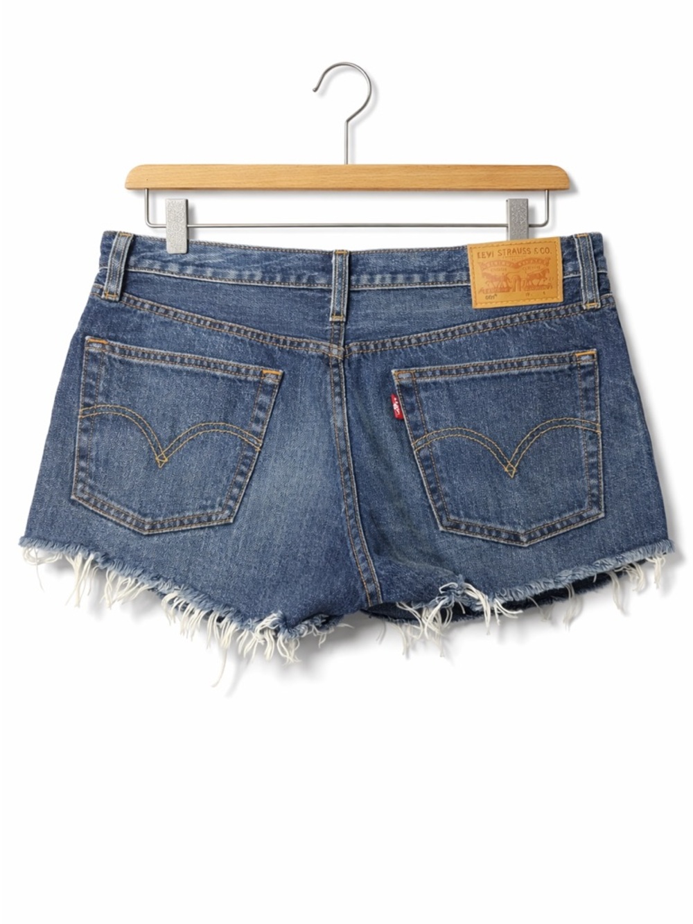 Levi’s 501 Cut Off Denim Shorts High Rise Size 28 | Festival Summer - Picture 2 of 9